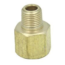 LTWFITTING Brass Pipe 1/4-Inch Female BSPP x 1/8-Inch Male BSPT Adapter Fuel Gas Air (Pack of 600)