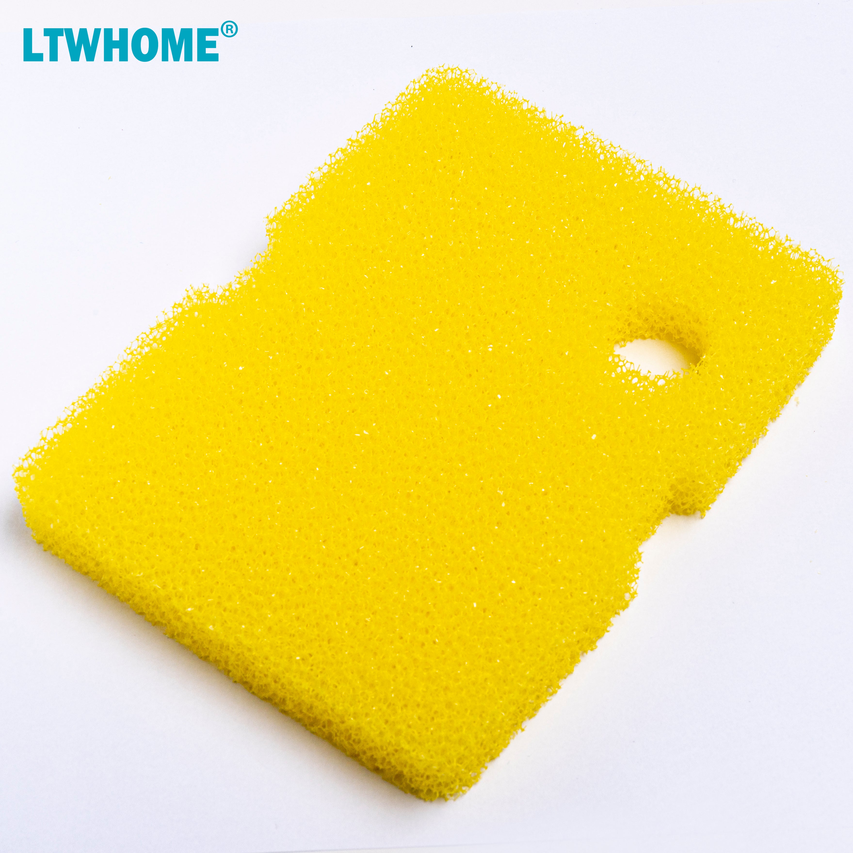 LTWHOME Compatible Bio Sponge and Floss Pad Replacement for Cascade 1200/1500 GPH Aquarium Canister Filter (Pack of 18)