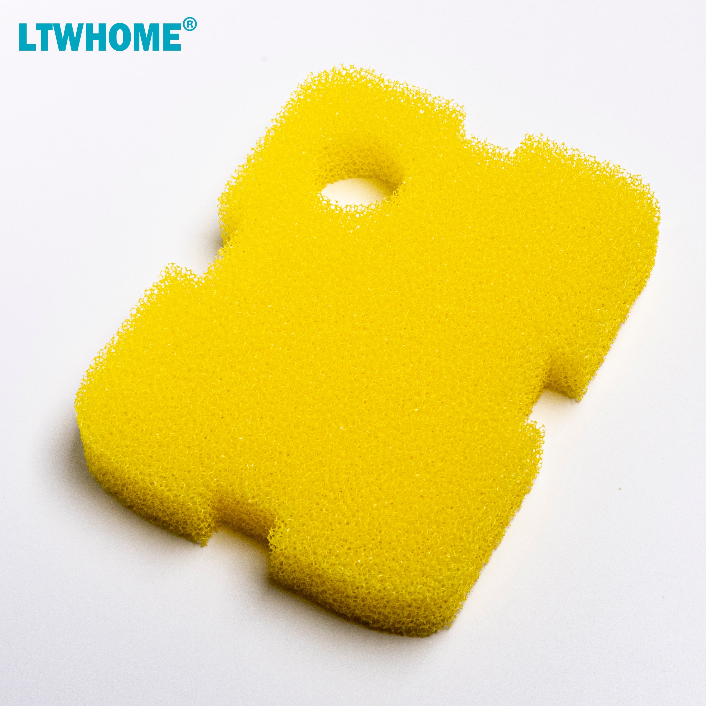 LTWHOME Compatible Bio Sponge and Floss Pad Replacement for Cascade 500 GPH Aquarium Canister Filter (Pack of 18)