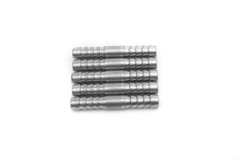 LTWFITTING Bar Production Stainless Steel 316 Barb Splicer Mender 5mm Hose ID Fitting Air Water Fuel Boat (Pack of 5)