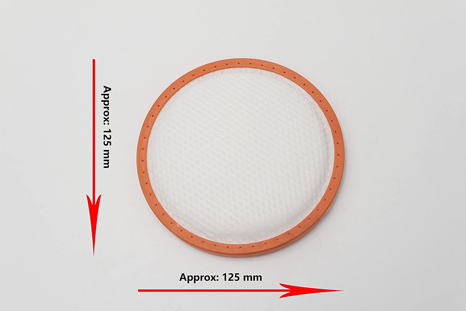 LTWHOME Motor Filter (125mm in Diameter) for Vax Power 8 Models U87-P7-PF, U87-AA-B and Dirt Devil 2991001 Centrino / CC2 M2991 Vacuum Cleaners (Pack of 2)