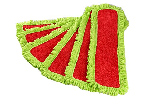 LTWHOME 24 Inch Microfiber Washable Flat Mop Pad Refills(Pack of 6)