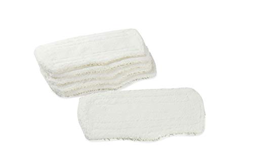 LTWHOME White Microfiber Replacement Pads Fit for Shark Steam Mop XT3101 S3101 S3250 S3202(Pack of 6)