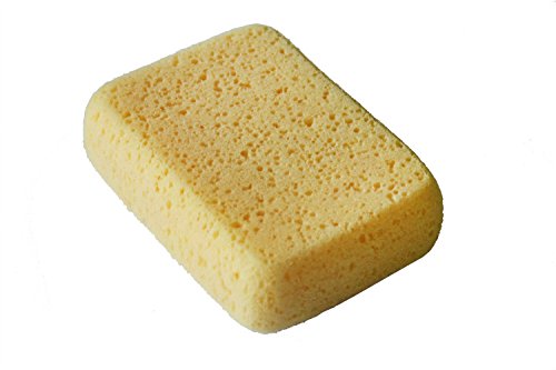 LTWHOME Yellow Extra Large Tile Grout Sponge Cleaning and Washing Sponge( Pack of 12)