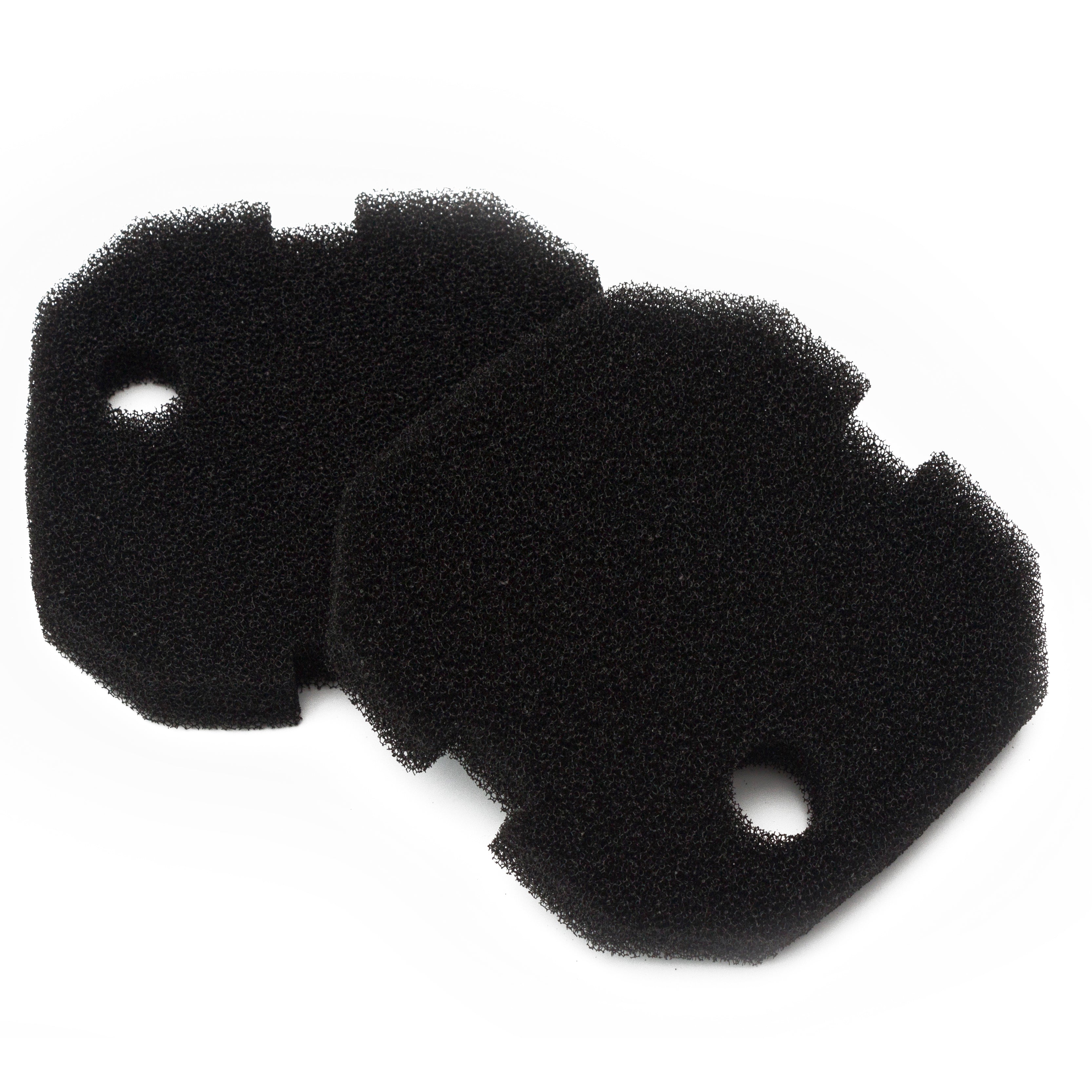 LTWHOME Fine Filter Foam Fit for AquaOne Aqua One AQUIS 1200/1250 and 1000/1050(Black, Pack of 2)