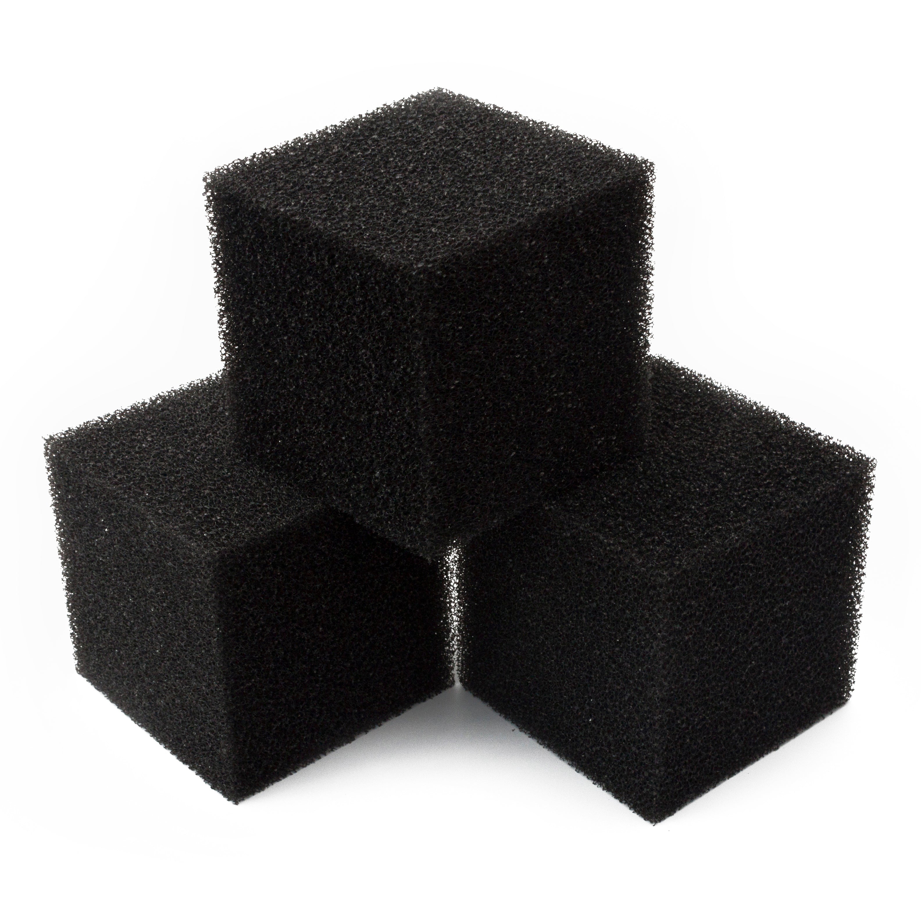 LTWHOME 8 Inch Inch Coarse Pond Filter Foam Cube Block Pump Pre Filter Sponge (Pack of 3)
