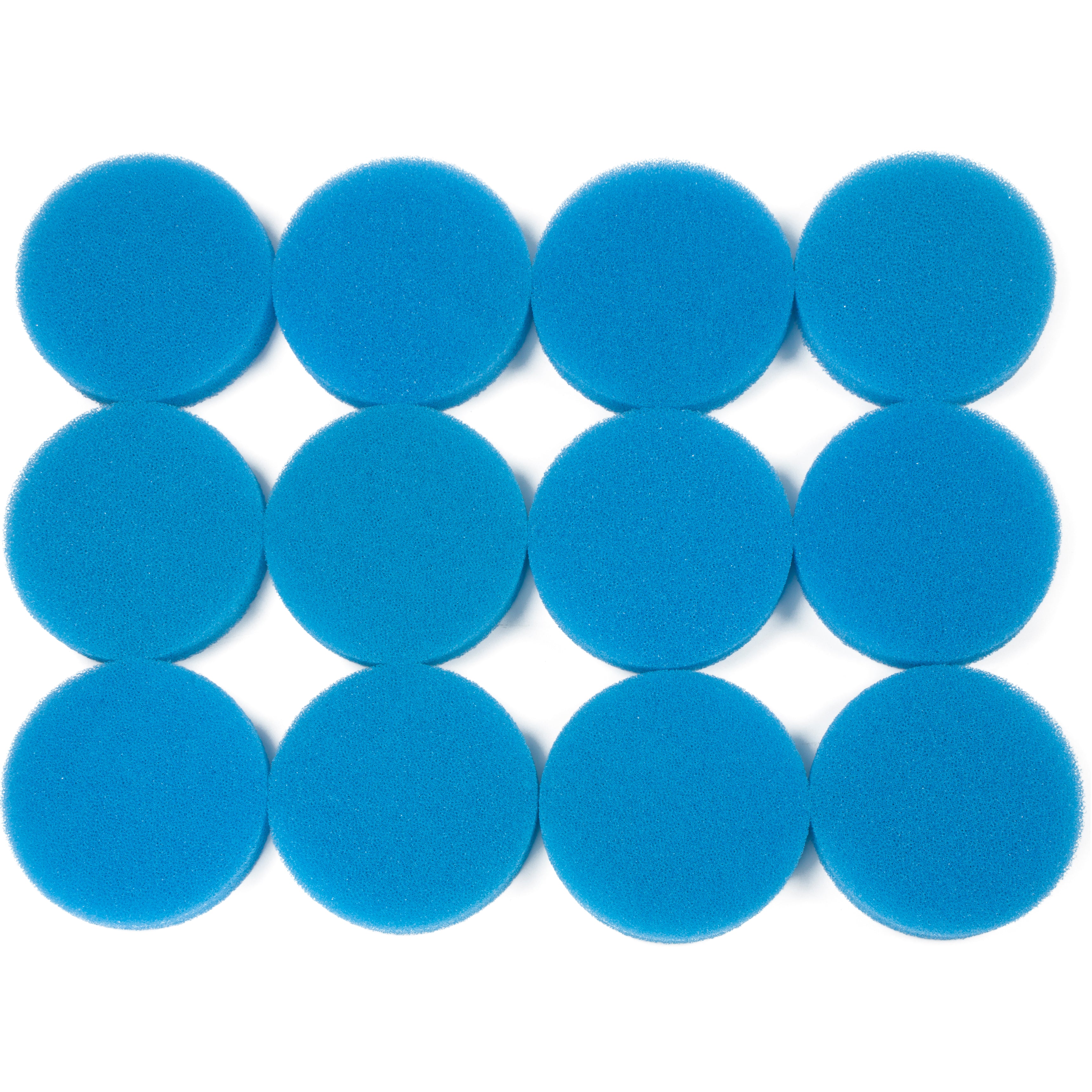 LTWHOME Blue Coarse Foam Media Filter Pads Suitable for Classic 2213/250 2616131(Pack of 12)