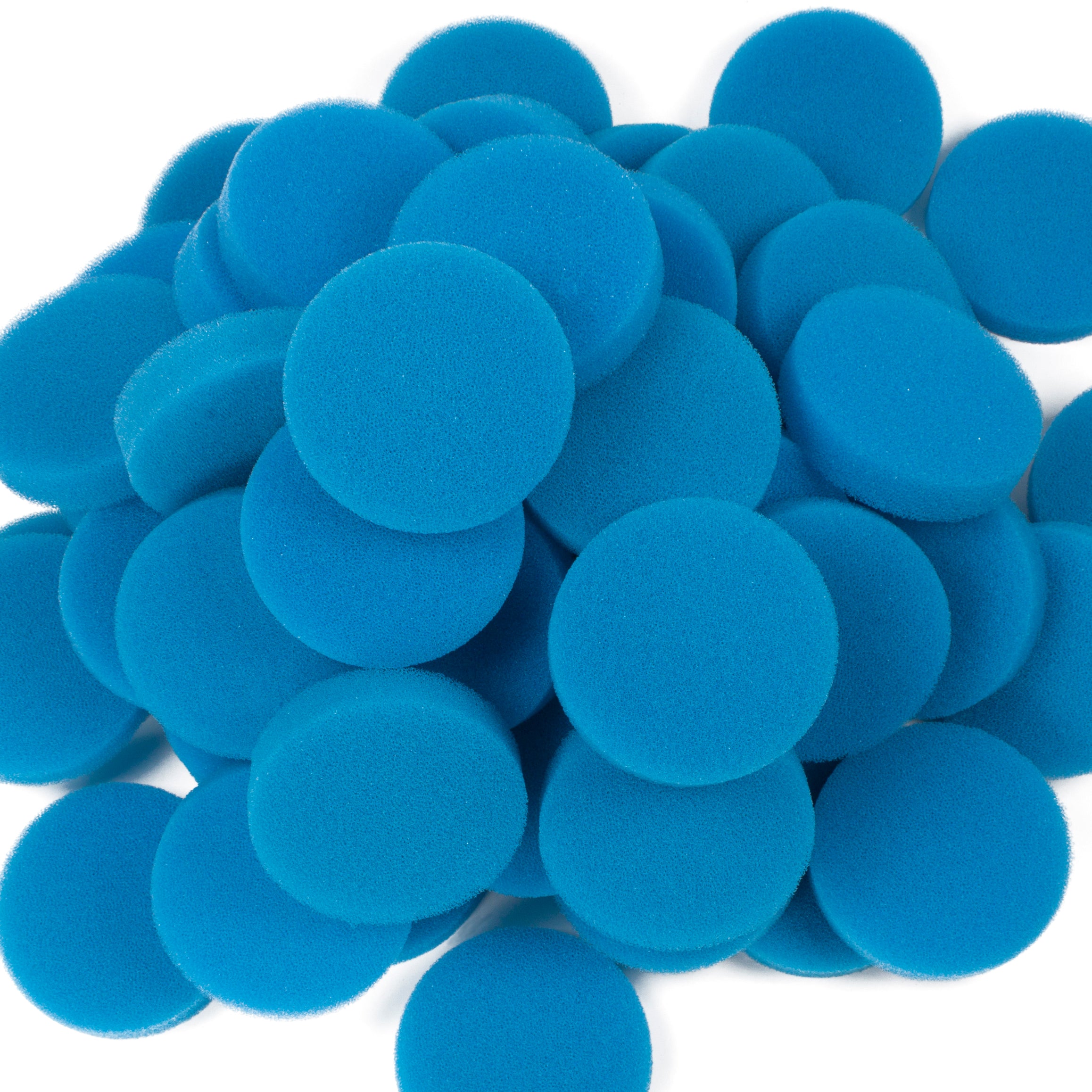 LTWHOME Blue Coarse Foam Media Filter Pads Suitable for Classic 2213/250 2616131(Pack of 50)