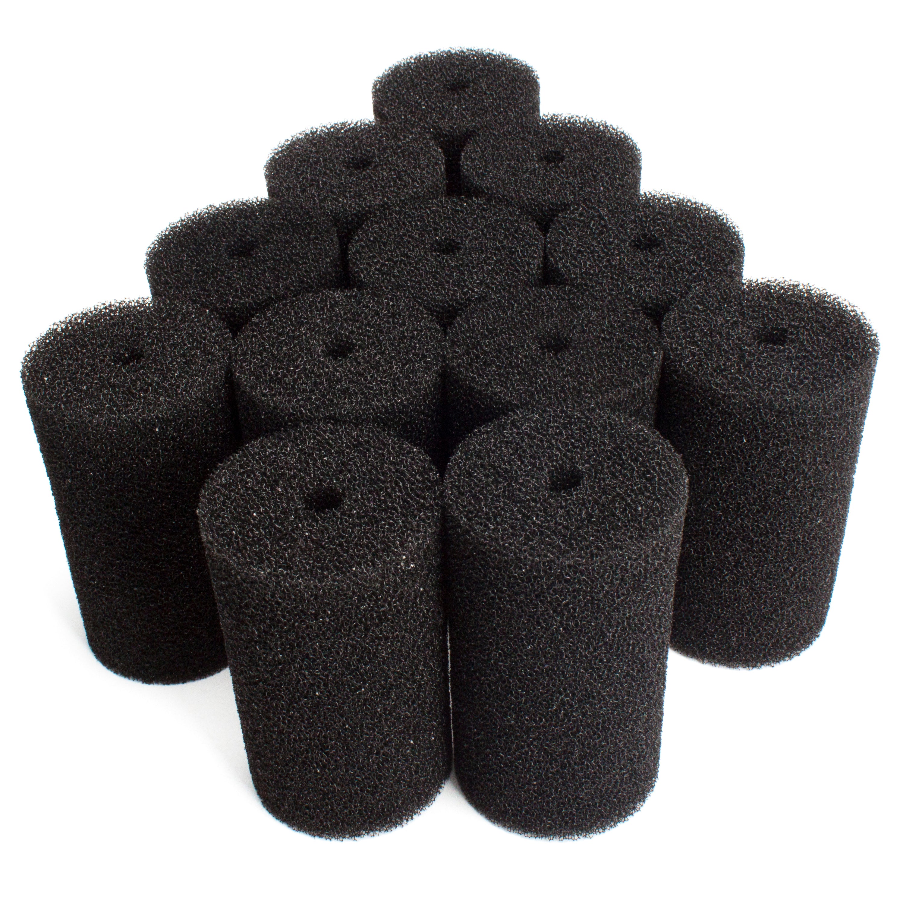 LTWHOME AEO19055 Round Large Filter Sponge Fit for Zoo Med's 501 External Filter (Pack of 12)