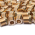 LTWFITTING Brass BSP Pipe Hex Bushing Reducer Fittings 3/8-Inch Male x 1/8-Inch Female BSPP (Pack of 500)