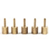 LTWFITTING Brass BSP Fitting Coupler / Adapter 1/8-Inch Female BSPP x 1/8-Inch(3mm) Hose Barb Fuel Gas Water (Pack of 5)