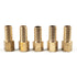 LTWFITTING Brass BSP Fitting Coupler / Adapter 3/8-Inch Female BSPP x 1/2-Inch(12mm) Hose Barb Fuel Gas Water (Pack of 5)