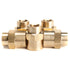 LTWFITTING Brass BSP Pipe Fitting 1/2-Inch x 1/4-Inch Female BSPP Reducing Coupling Water Boat (Pack of 5)