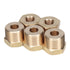 LTWFITTING Brass Pipe Hex Bushing Reducer Fittings 3/4-Inch Male BSPT x 1/4-Inch Female BSPP (Pack of 5)