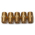 LTWFITTING Brass Pipe Hex Nipple Fitting 3/8-Inch Male BSPT Air Fuel Water (Pack of 5)