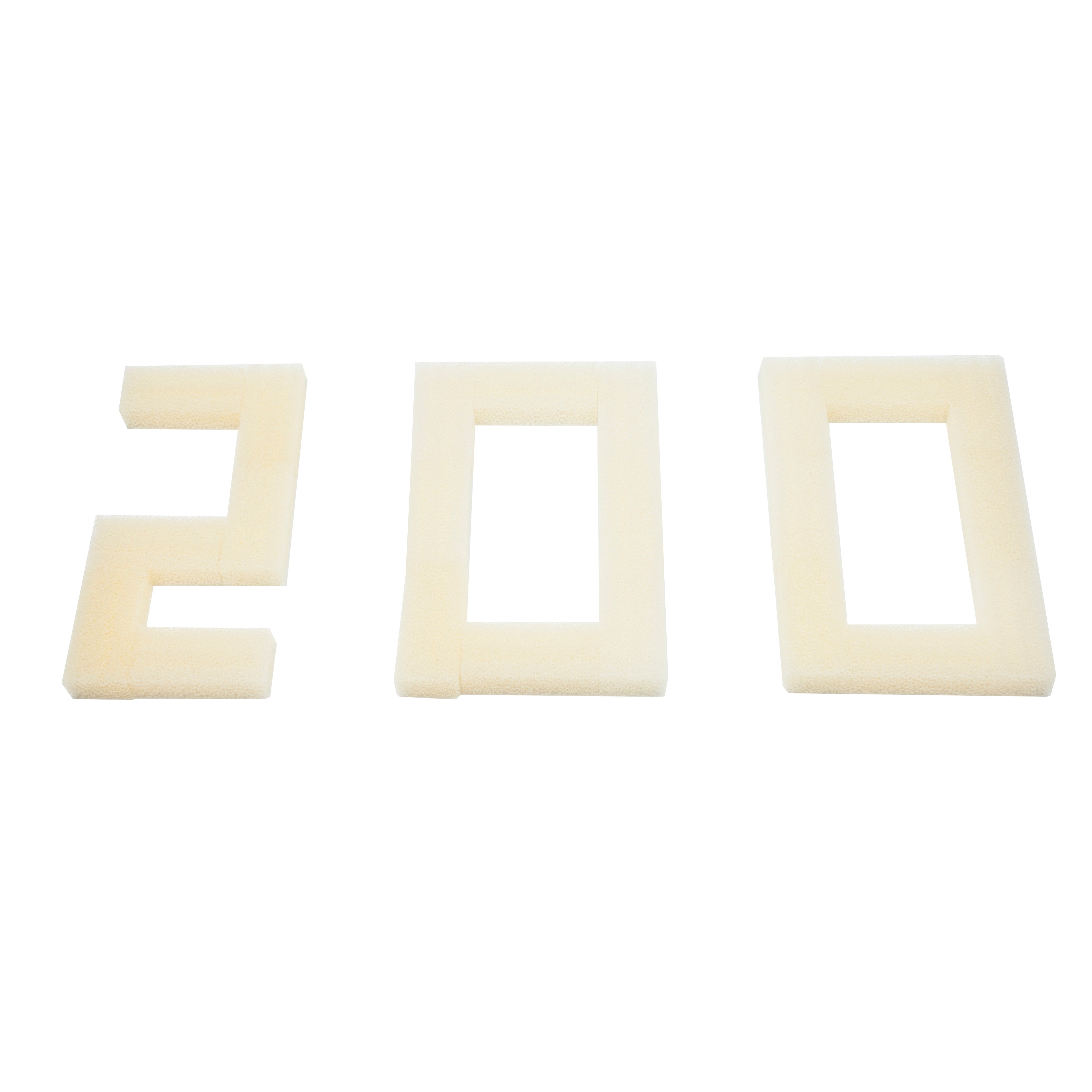 LTWHOME Compatible Foam Filters Non-Branded Suitable For Fluval 1 Plus Filter A-180 (Pack Of 200)
