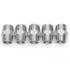 LTWFITTING Stainless Steel 316 Pipe Hex Nipple Fitting 3/4-Inch Male BSPT Air Fuel (Pack of 5)